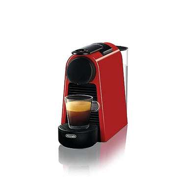 Nespresso De'Longhi Essenza Mini EN 85.R Kaffeekapselmaschine, Welcome Set mit 7 Kapseln in unterschiedlichen Geschmacksrichtungen, 19 bar Pumpendruck, Platzsparend, 0,6 l, Rot im Sale